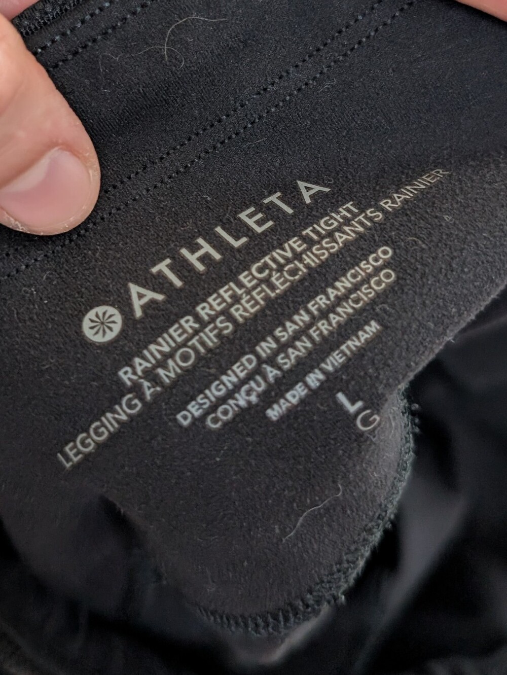 Bundle! 4 Athleta Leggings Large Rainier Reflective Inclination Moto Salutation - Picture 2 of 14